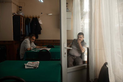 Resting Card Players,